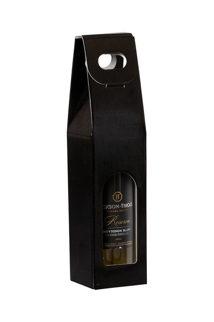 Black Linen Wine Boxes - Bottles & Barrels 